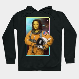 Mona Lisa Astronaut | Funny Mona Lisa Gift Hoodie